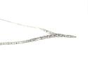 14ct White Gold CZ Necklet