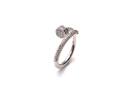 Silver CZ Nail Ring