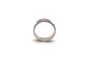 Silver Circle Patterened Band 6mm