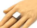 Silver Rectangular Signet Ring