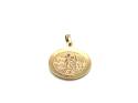 9ct Yellow Gold St Christopher Pendant