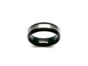 Tungsten Carbide & Black IP Plating Ring