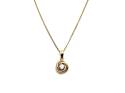 9ct Yellow Gold CZ Pendant & Chain