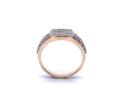 9ct Yellow Gold Gents Diamond Cluster Ring 1.25ct