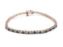 9ct Yellow Gold Emerald & Diamond Bracelet 1.08ct