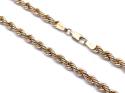 9ct Yellow Gold Rope Chain 24 Inch