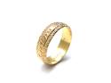 22ct Yellow Gold Patterned Wedding Ring