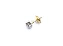 18ct Single Diamond Stud Earring