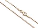 14ct Yellow Gold Beaded Chain