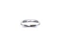 9ct White Gold Plain Wedding Ring 2mm