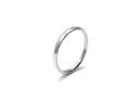 9ct White Gold Plain Wedding Ring 2mm