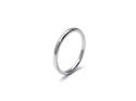 9ct White Gold Plain Wedding Ring 2mm