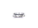 9ct white Gold Plain Wedding Ring 4mm