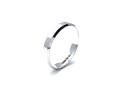 9ct white Gold Plain Wedding Ring 4mm