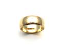 9ct D Shaped Wide Wedding Ring 8mm