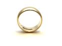 9ct D Shaped Wide Wedding Ring 8mm