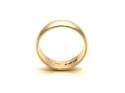 9ct D Shaped Wedding Ring 6mm