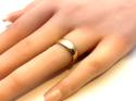 9ct D Shaped Wedding Ring 6mm