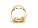 9ct D Shaped Wide Wedding Ring 12mm