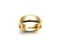 9ct D Shaped Wedding Ring 6mm