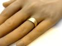 9ct Flat Shaped Wide Wedding Ring 8mm