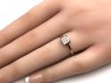 9ct Square Diamond Cluster Ring 0.25ct