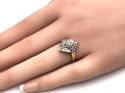 9ct Yellow Gold Diamond Cluster Ring