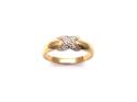 9ct Yellow Gold Diamond Pave Ring