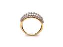 9ct Yellow Gold Diamond Pave Ring