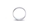 9ct White Gold Plain Wedding Ring 6mm