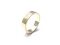 9ct Yellow Gold Plain Flat Wedding Ring 6mm