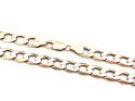 9ct Yellow Gold Curb Chain 23 inch