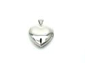 9ct White Gold Heart Locket