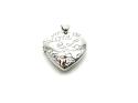 9ct White Gold Heart Locket