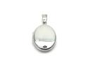 9ct White Gold Oval Locket