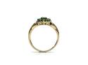 9ct Yellow Gold Emerald & Diamond Ring