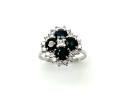 18ct White Gold Sapphire & Diamond Ring