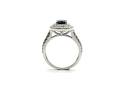 18ct White Gold Sapphire & Diamond Ring