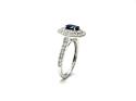 18ct White Gold Sapphire & Diamond Ring