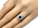 18ct White Gold Sapphire & Diamond Ring