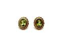 9ct Yellow Gold Peridot Stud Earrings