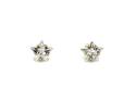 9ct Yellow Gold CZ Star Stud Earrings