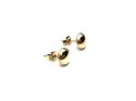 9ct Yellow Gold Button Stud Earrings