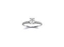 Platinum Oval Diamond Solitaire Ring