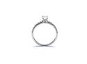 Platinum Oval Diamond Solitaire Ring