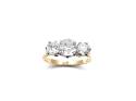 18ct Yellow Gold Diamond 3 Stone Ring