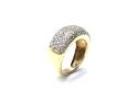 18ct Yellow Gold Pave Ring