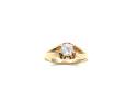 9ct Yellow Gold CZ Solitaire Ring