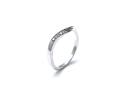 18ct White Gold Diamond Wishbone Ring