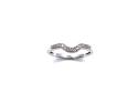 18ct White Gold Diamond Wishbone